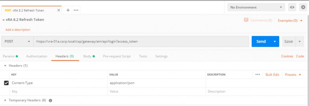 vRealize Automation 8.x 获取 Token vRealize Automation 8.x 获取 Token